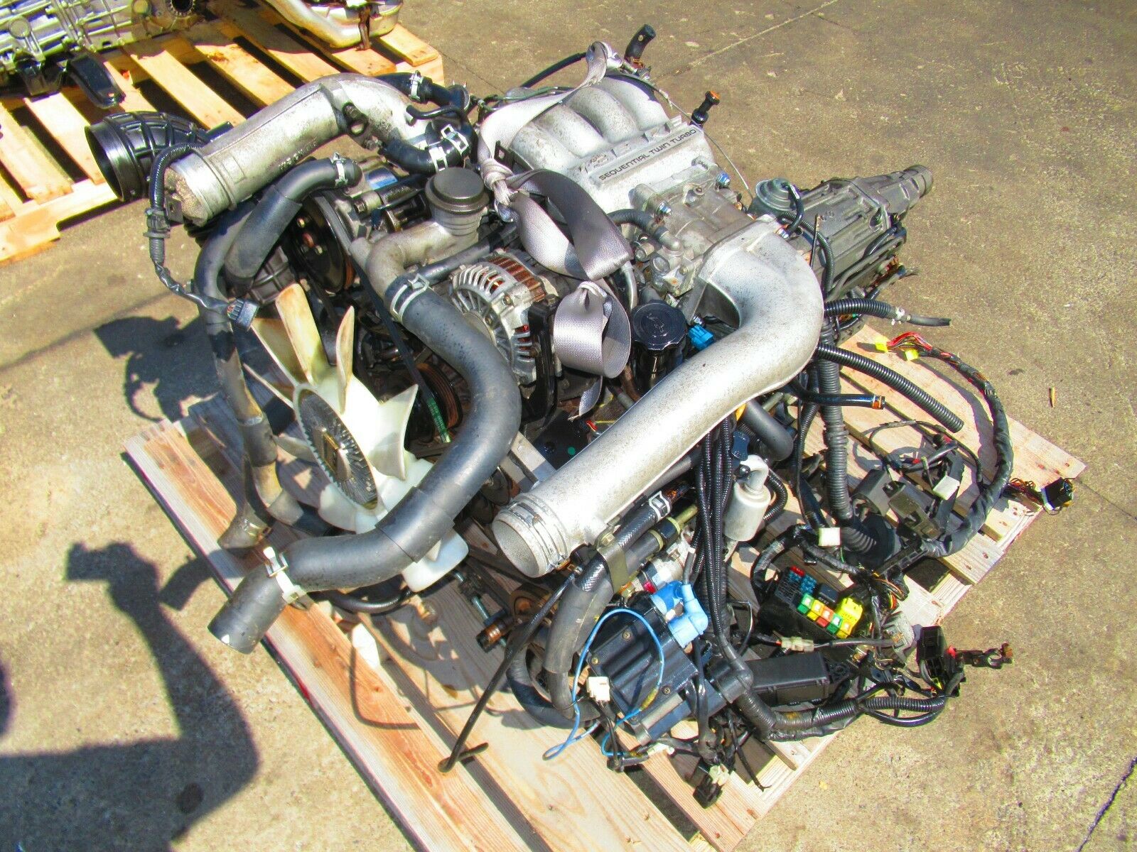 JDM MAZDA RX7 COSMO 13BRE ENGINE AUTOMATIC TRANSMISSION 13B-TT 13B-RE ...